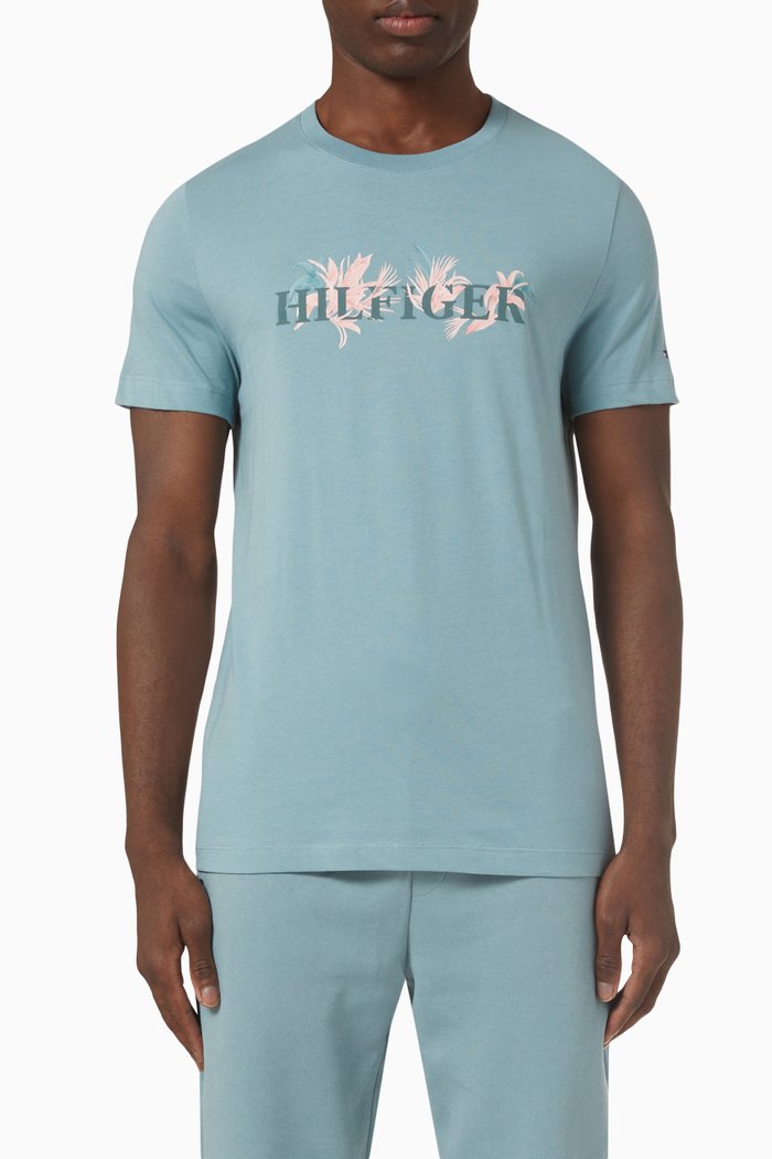 

Logo T-shirt in Cotton Jersey, Blue