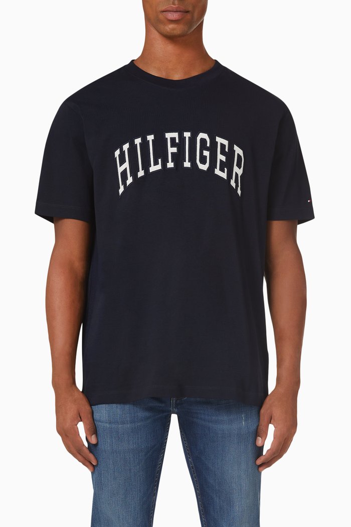 

Logo Arch T-shirt in Cotton, Blue