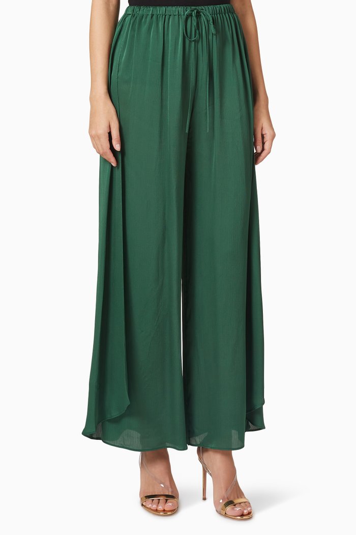 

Lace-Up Pants, Green