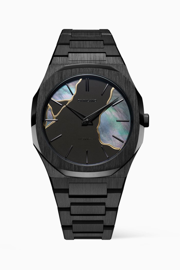 

Kintsugi Ultra Thin Bracelet, 40mm, Black
