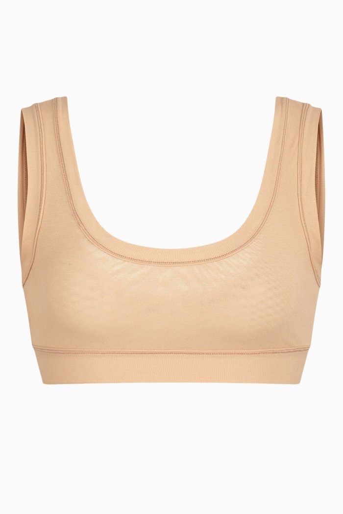 

Summer Mesh Scoop Bra, Grey