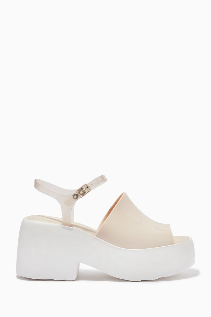 

Pose Platform Sandals in Melflex™, Neutral