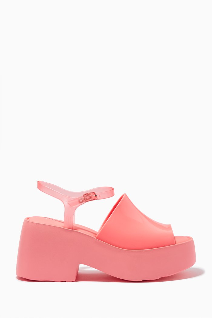 

Pose Platform Sandals in Melflex™, Pink