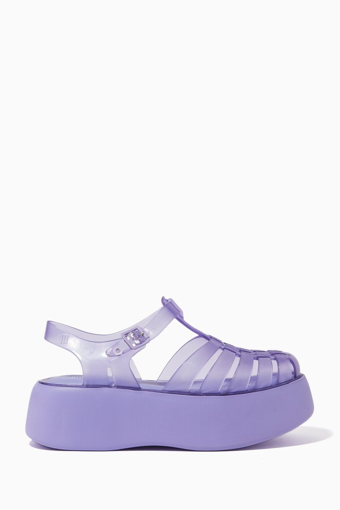 

Possession Platform Sandals in Melflex™, Purple