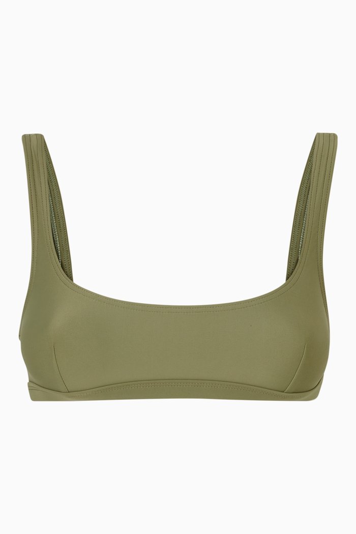 

Nineties Crop Top in Recycled Nylon, Green