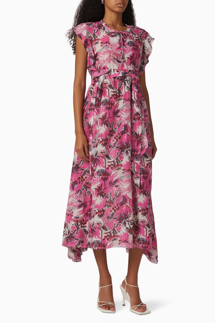

Addi Maxi Dress in Cotton-silk Blend, Pink