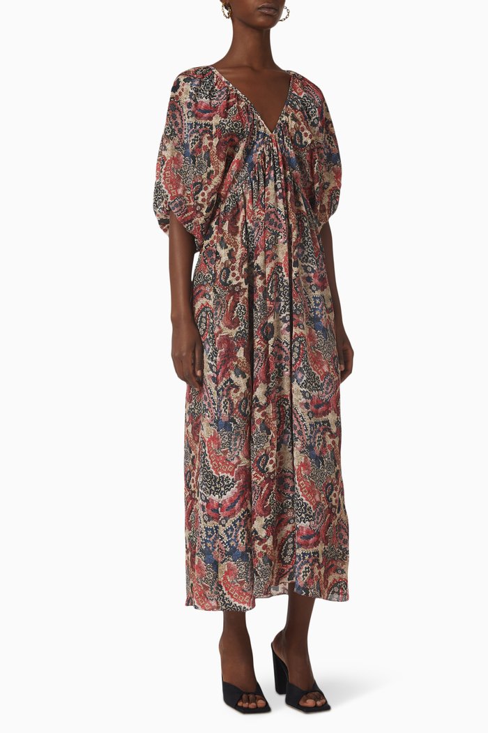 

Lucia Printed Dress in Silk, Multicolour