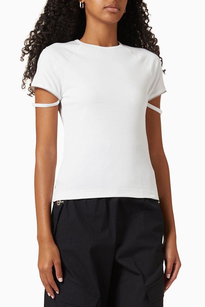 

Zip Baby T-shirt, White