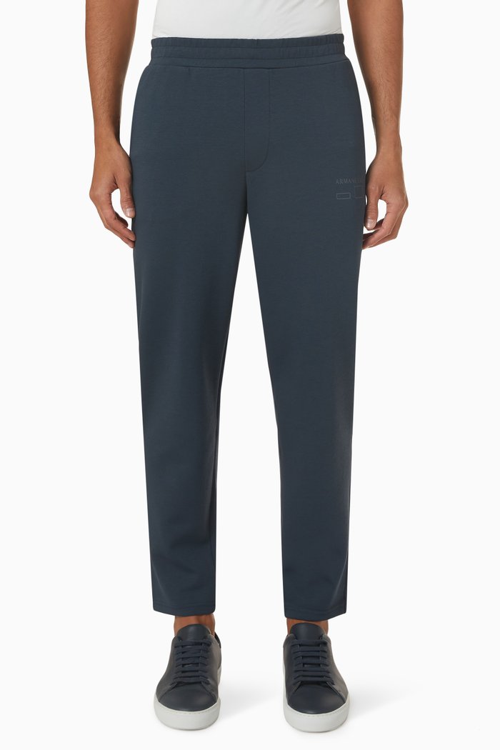 

Logo Pants in Stretch Cotton, Blue