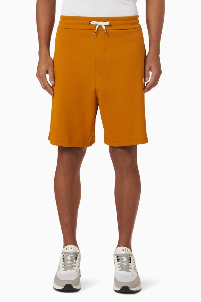 

Contrast Tape Shorts in Jersey, Brown