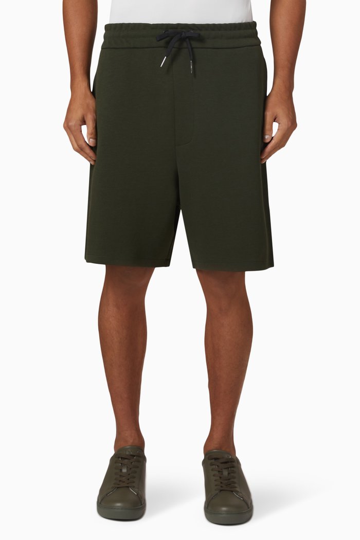 

Contrast Tape Shorts in Jersey, Green