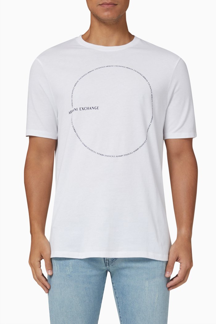 

Circle Logo T-shirt in Cotton Jersey, White