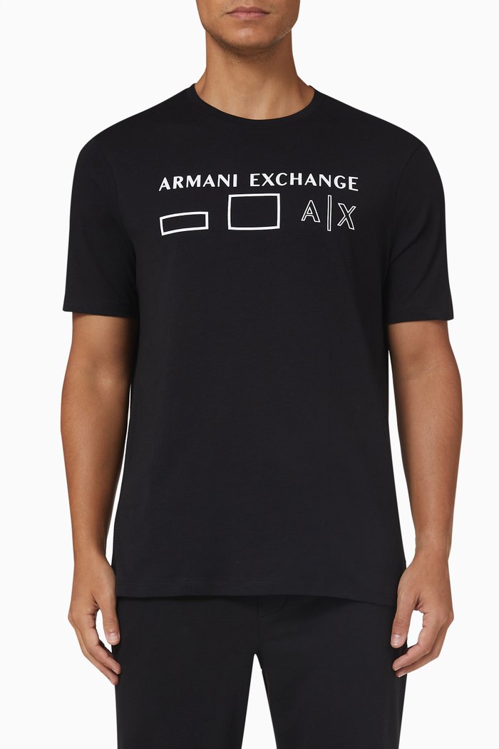 

T-shirt in Cotton Jersey, Black