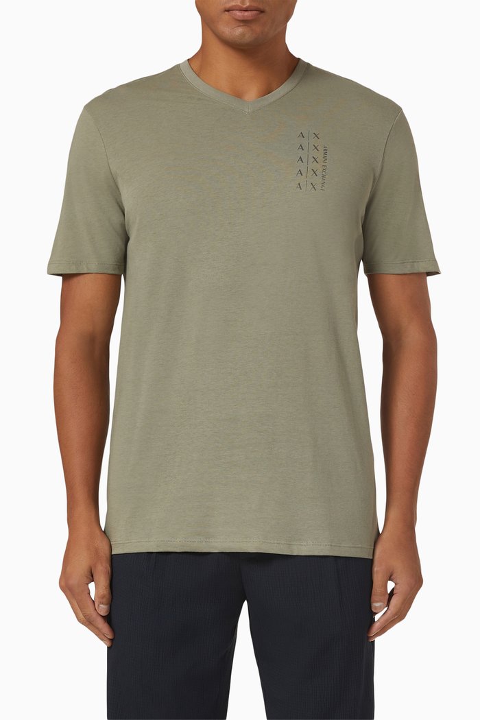 

Logo Print T-Shirt in Jersey, Neutral