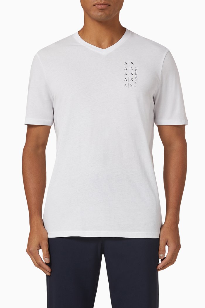 

Logo Print T-Shirt in Jersey, White