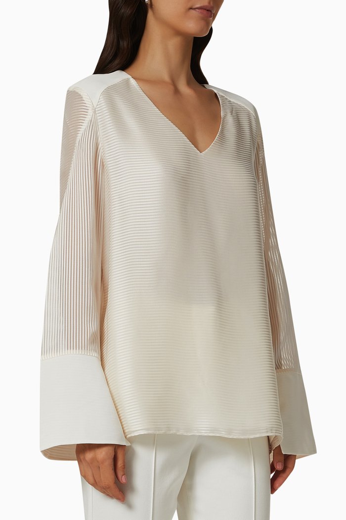 

Long Sleeve Top, White