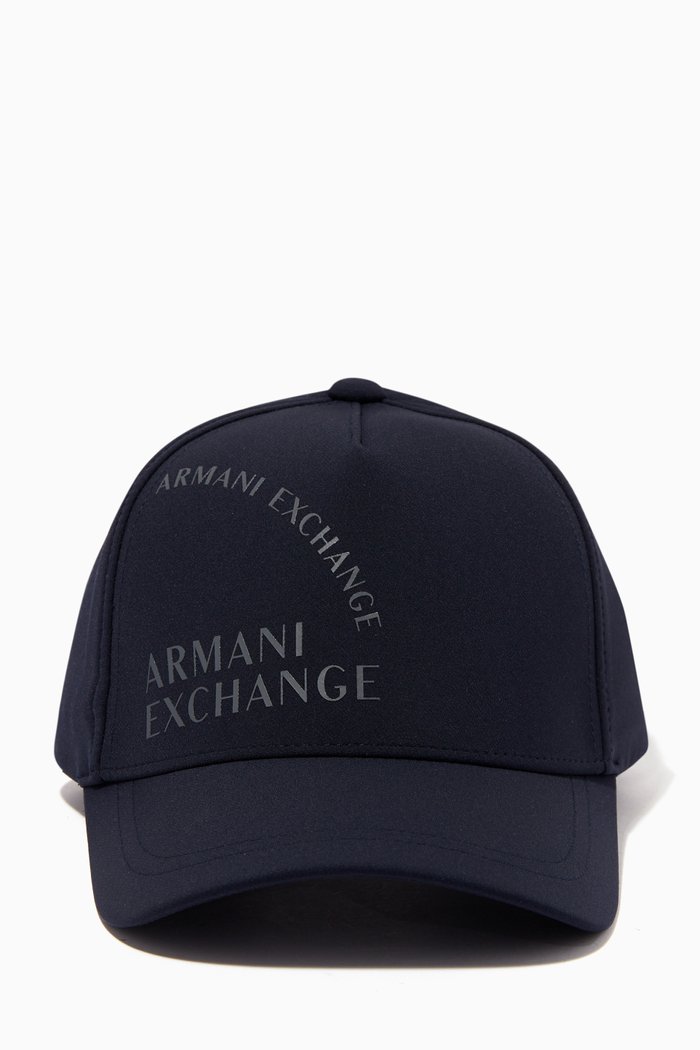 

Logo Baseball Cap in Cotton, Blue