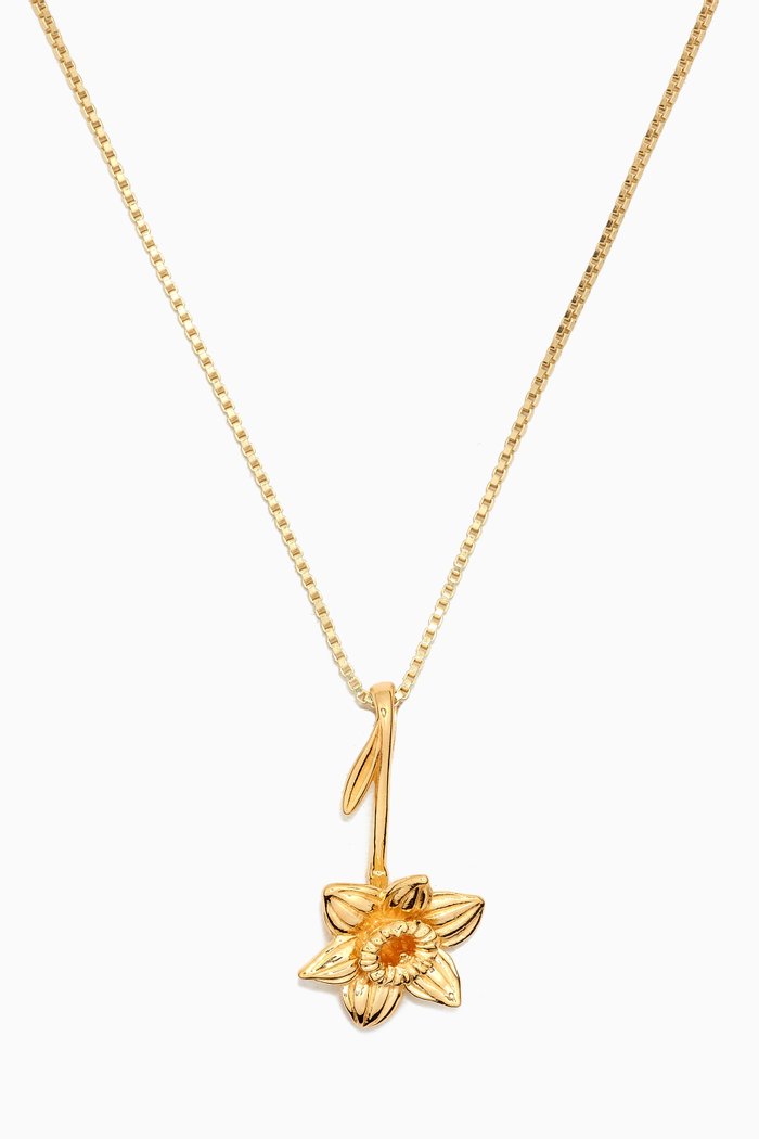 

Daffodil Necklace in 14kt Yellow Gold Vermeil
