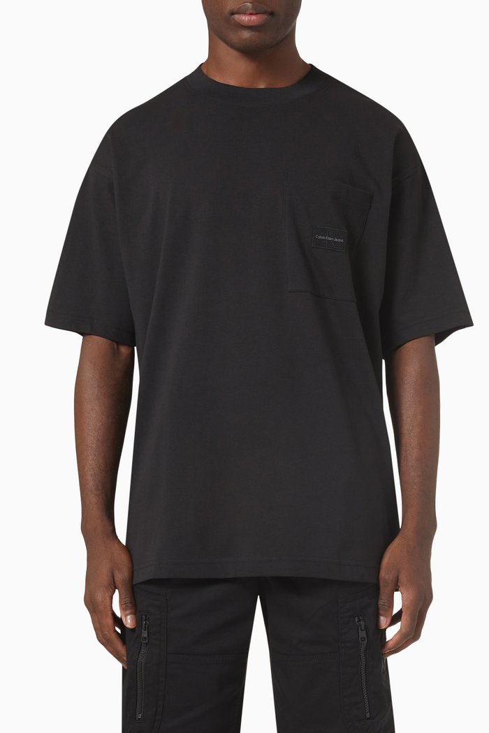 

Oversized T-shirt in Recycled Cotton, Black