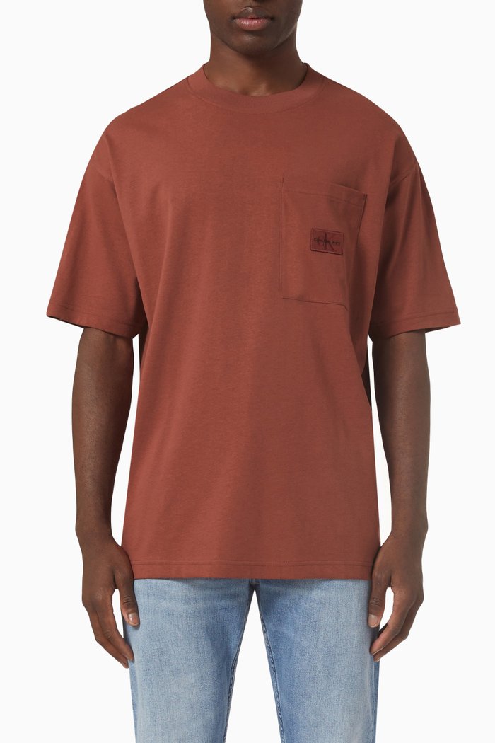

Oversized T-shirt in Recycled Cotton, Orange