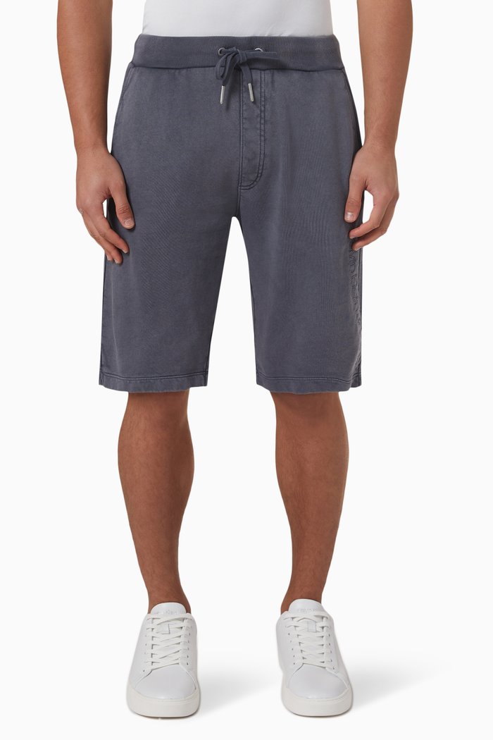 Jogger Shorts in Cotton Terry, Black