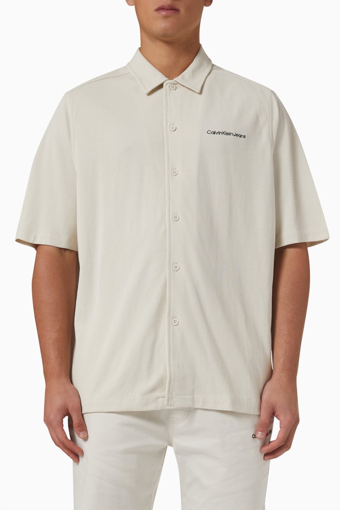 

Shirt in Cotton Knit, Neutral