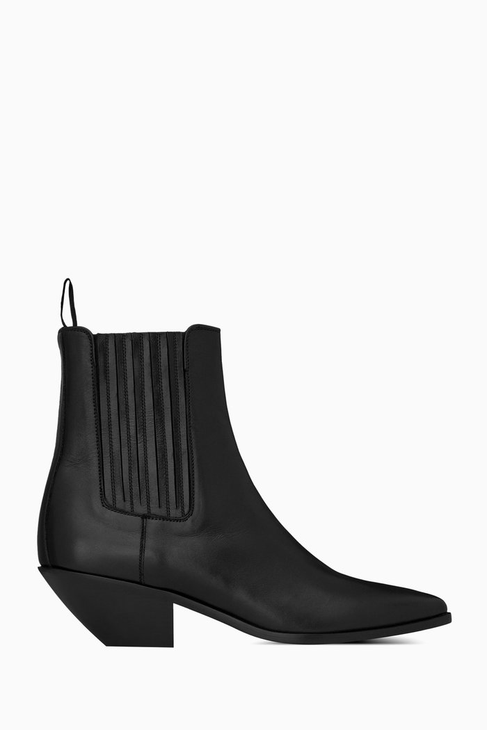 

West 45 Chelsea Boots in Smooth Leather, Black