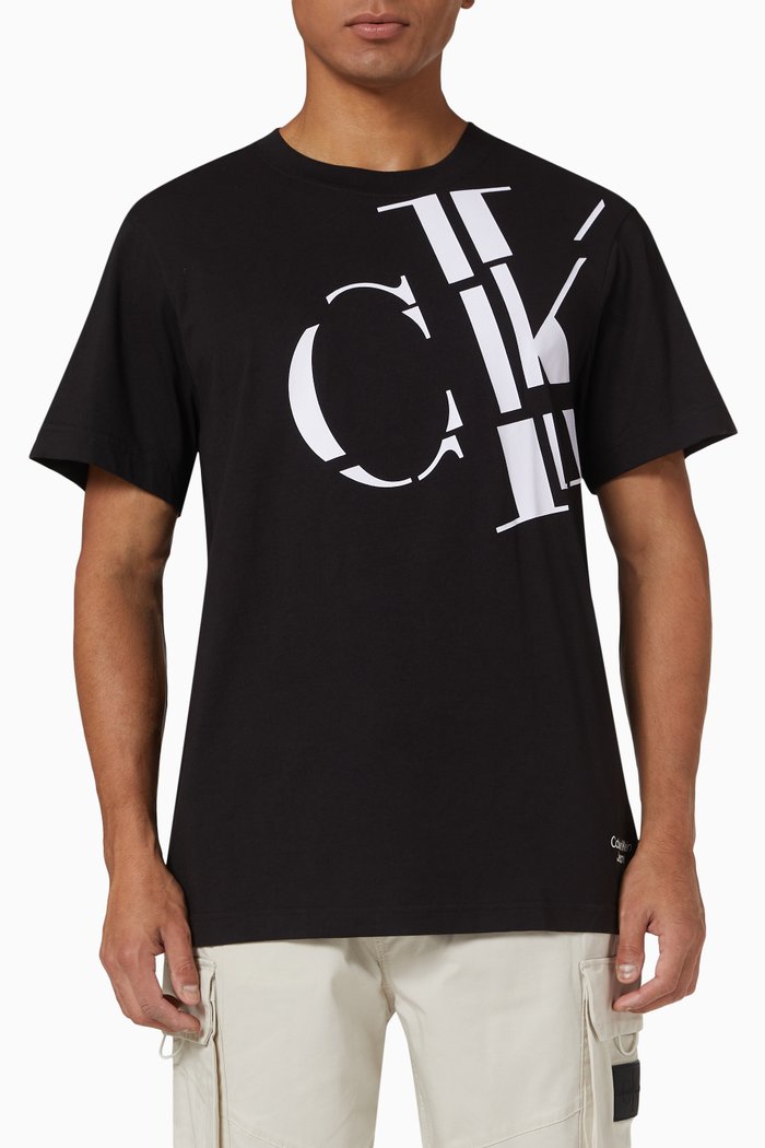

Logo T-shirt in Cotton Jersey, Black