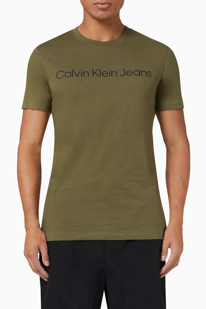 

Logo T-shirt in Cotton Jersey, Green