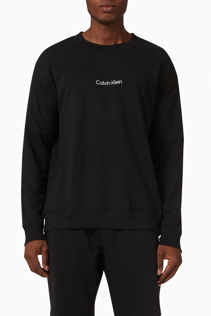 

Logo Sweatshirt in French Terry, Black