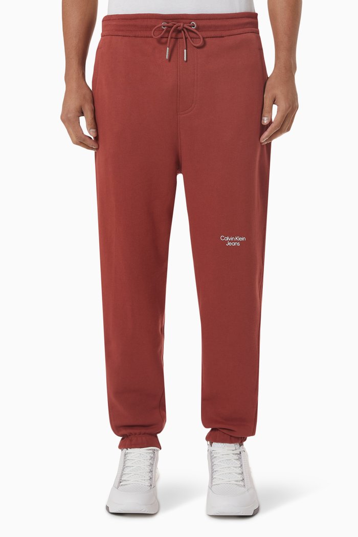 

Joggers in Cotton Jersey, Orange