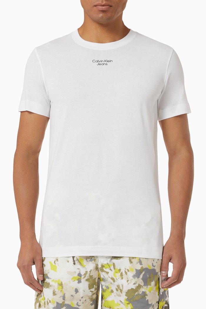 

Slim Fit T-shirt in Organic Cotton Jersey, White