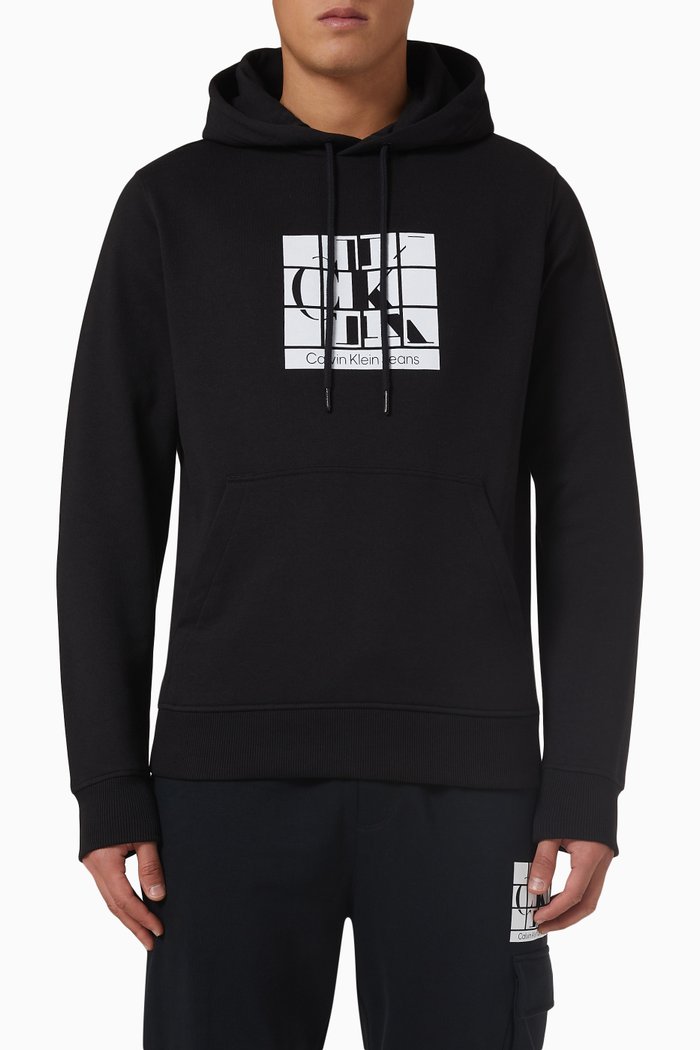 

Logo Hoodie in Fleece, Black