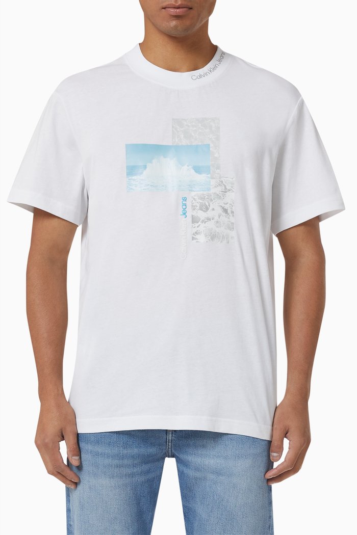 

Splash T-shirt in Cotton, White