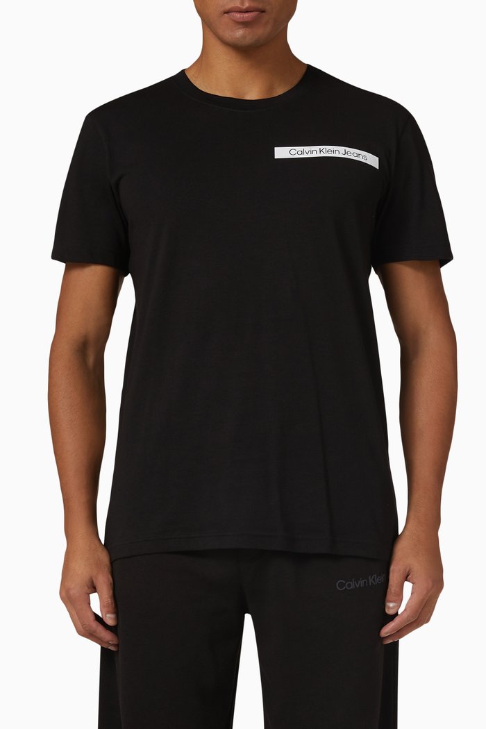 

Logo T-shirt in Cotton Jersey, Black
