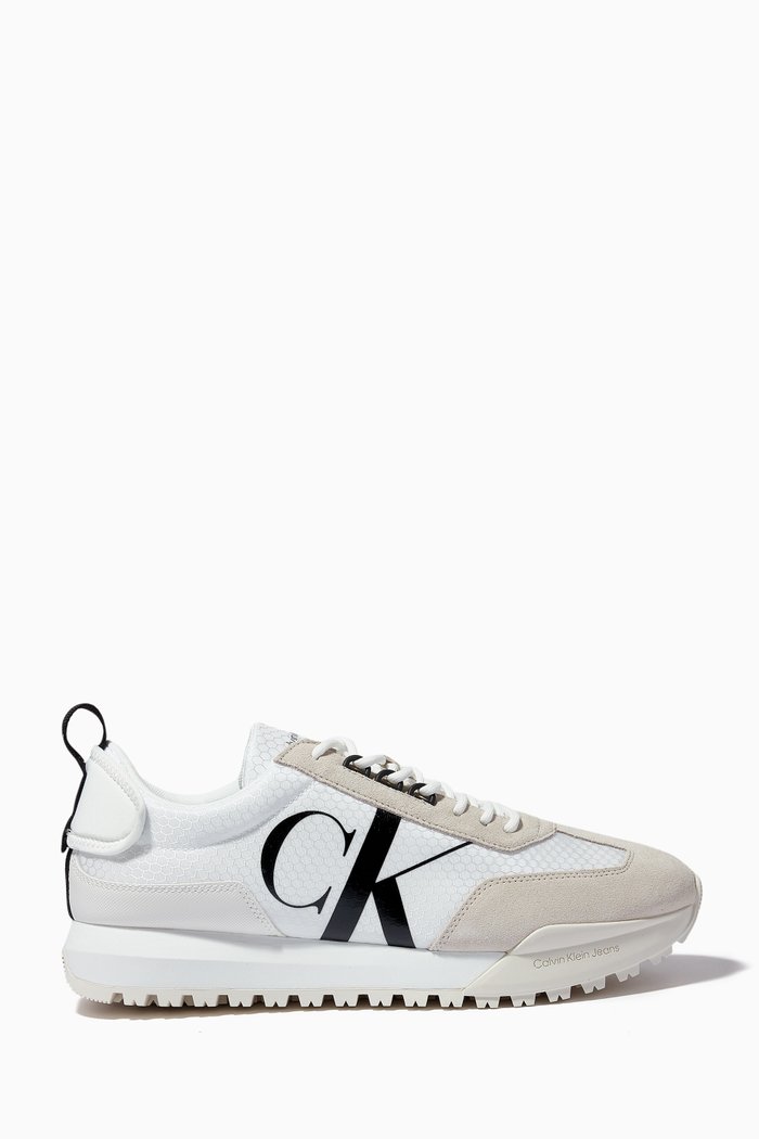 

Retro Runner Low-top Sneakers in Recycled Textile, White