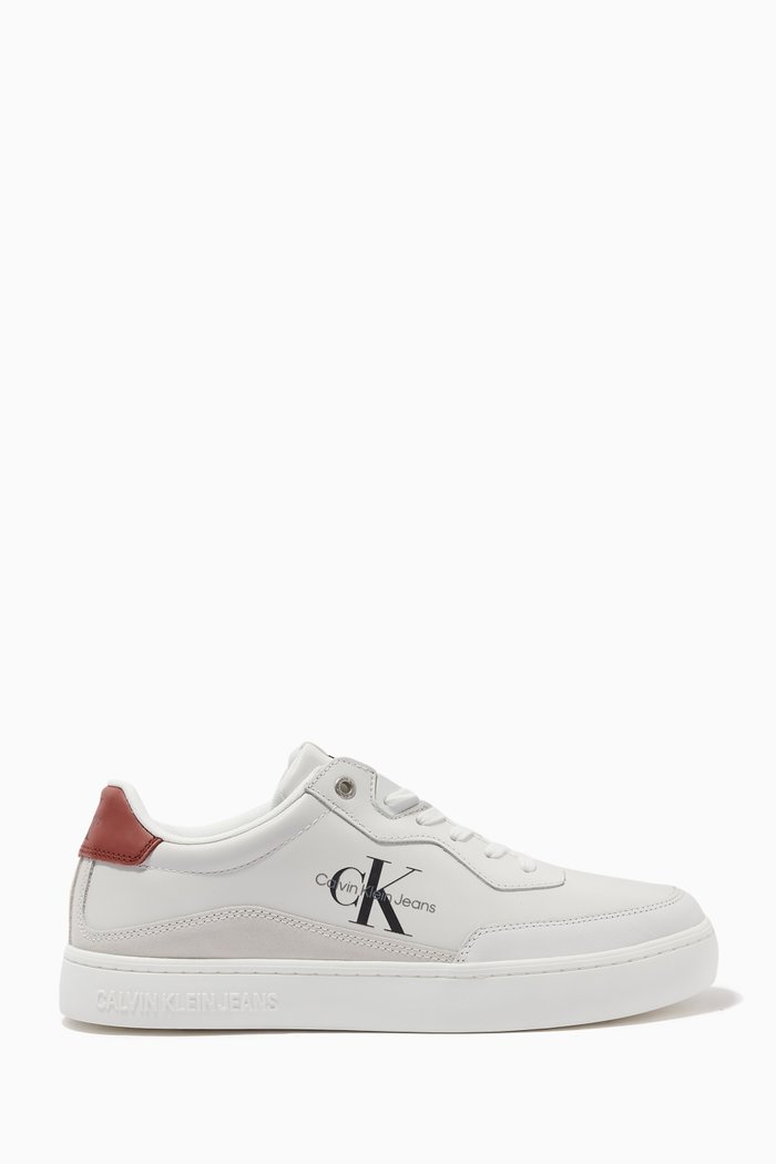 

Classic Cupsole Low-top Sneakers in Leather, White
