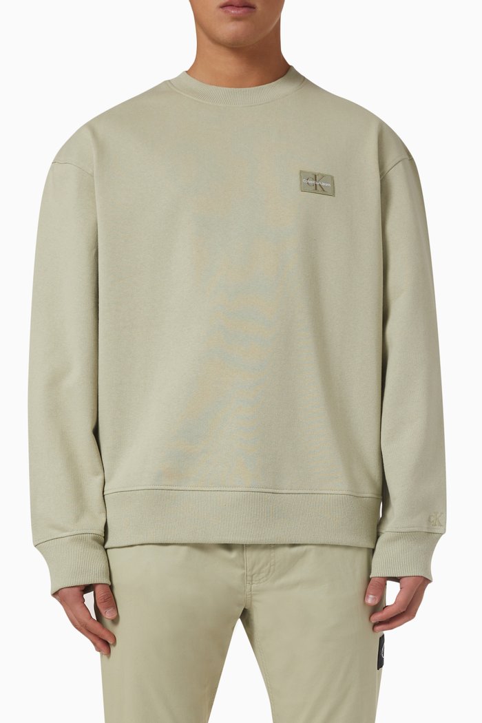 

Relaxed Sweatshirt in Recycled Cotton, Neutral