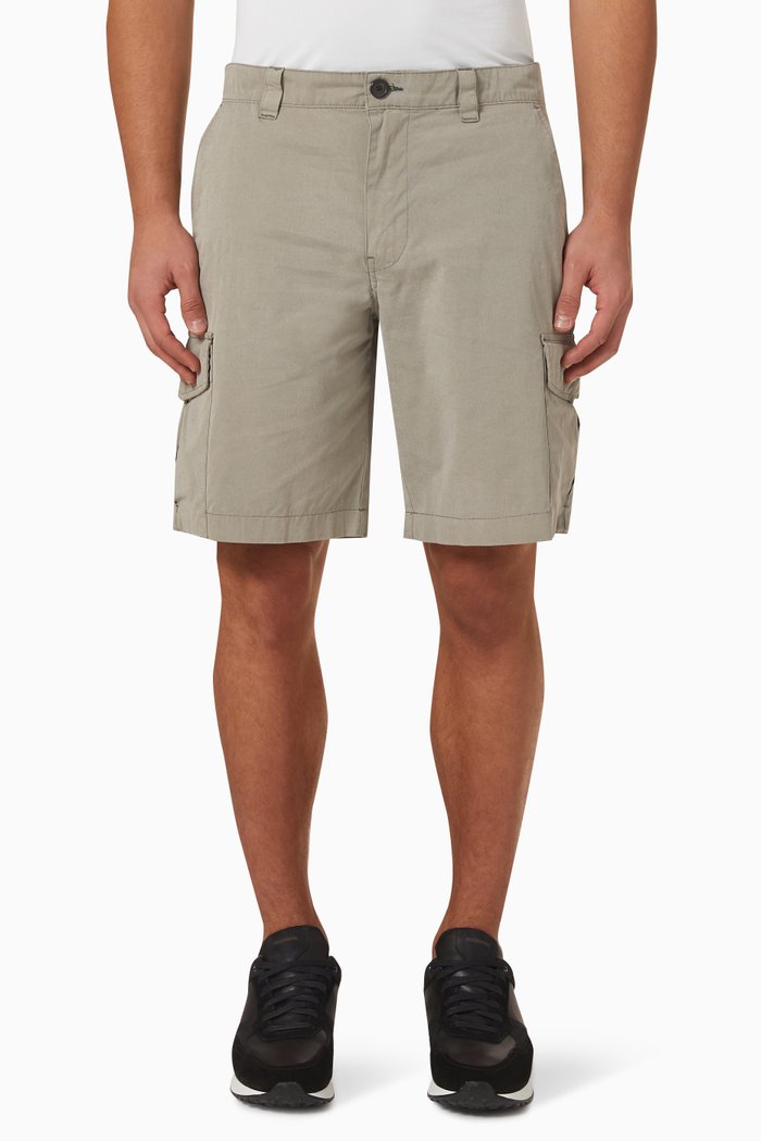 Cargo Shorts in Cotton, Neutral