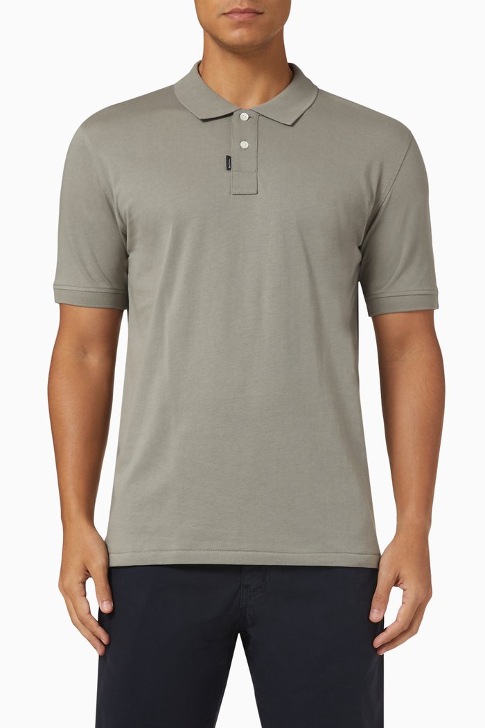 

Polo Shirt in Cotton Piqué, Grey