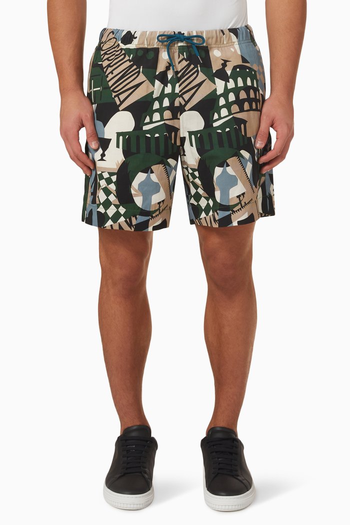 Sport Shorts in Cotton, Multicolour