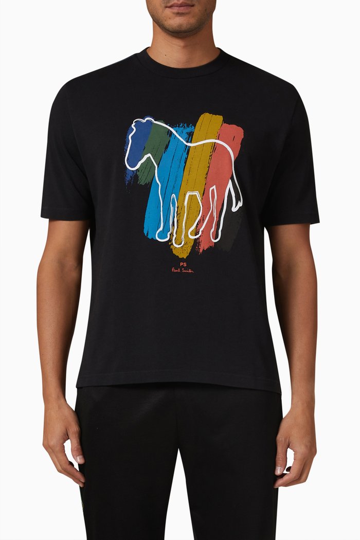 

Broad Stripe Zebra T-shirt in Organic Cotton, Black