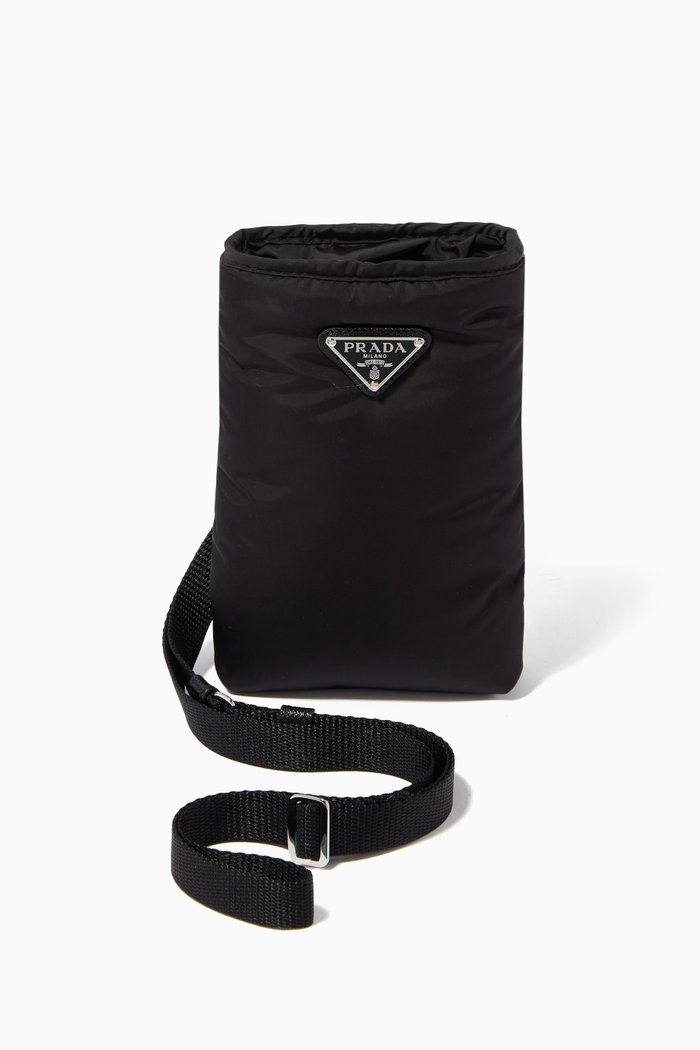 

Lanyard Smartphone Case in Re-Nylon, Black