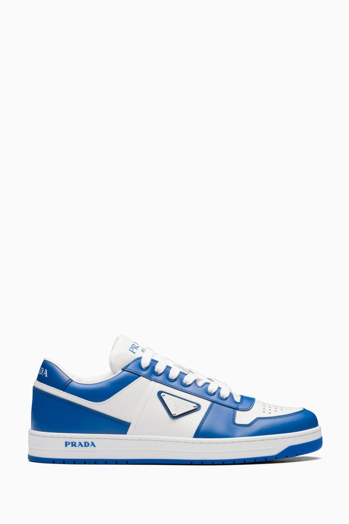 Logo Downtown Low-top Sneaker in Leather, White