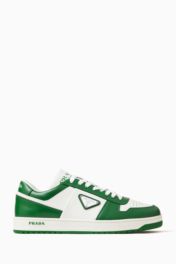

Logo Downtown Low-top Sneaker in Leather, White