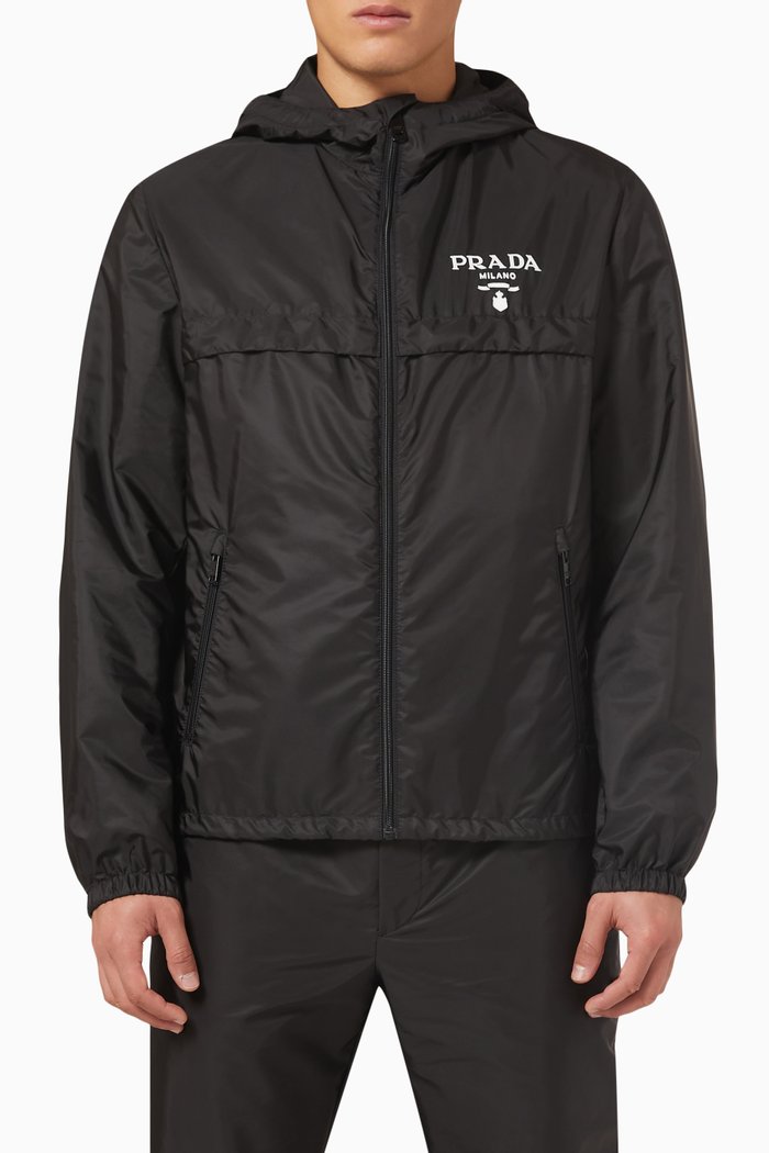 

Re-Nylon Hooded Jacket, Black