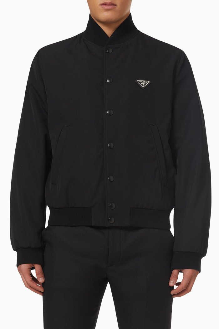 

Bomber Jacket in Gabardine, Black