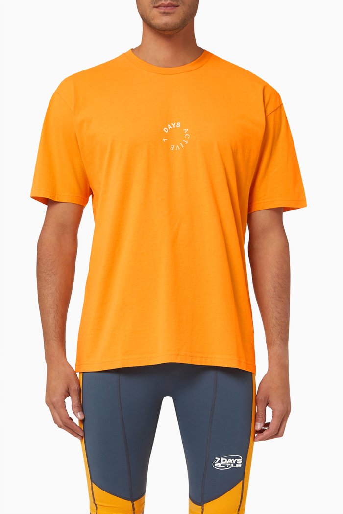 

Korean OT T-shirt in Organic Cotton, Orange