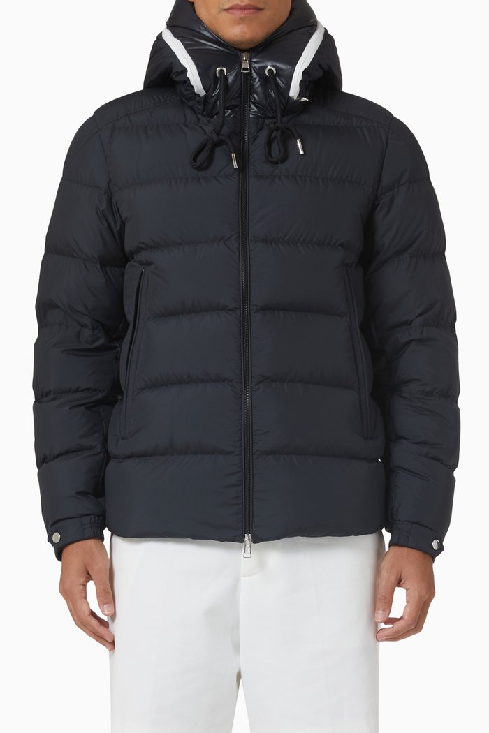 Cardere Logo Padded Jacket in Nylon, Black