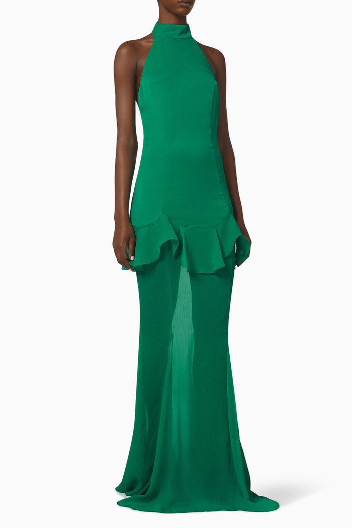 

Tennessee Maxi Dress in Viscose, Green
